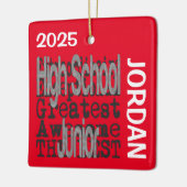 High School Junior Extraordinaire CUSTOM Keramisch Ornament (Links)