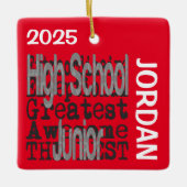 High School Junior Extraordinaire CUSTOM Keramisch Ornament (Voorkant)