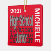 High School Junior Extraordinaire CUSTOM Keramisch Ornament (Links)