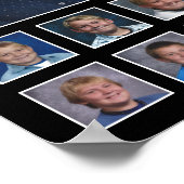 High School K-12 Fotocollage Aangepaste kleuren Poster (Hoek)