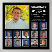 High School K-12 Fotocollage Aangepaste kleuren Poster (Voorkant)