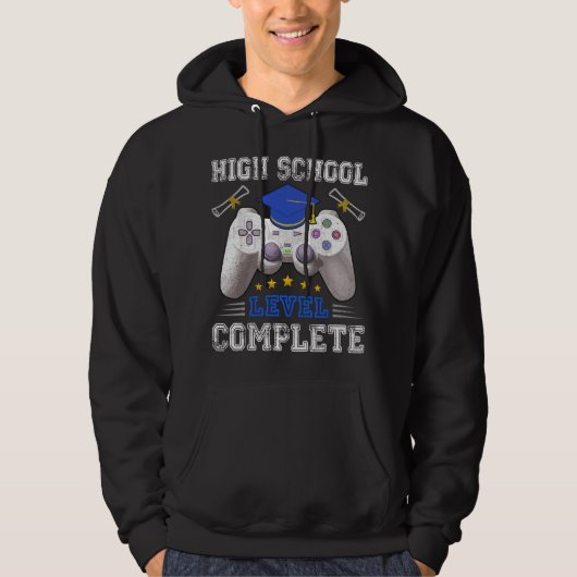 High School Level Complete Class Of 2021 Graduatio Hoodie (Voorkant)