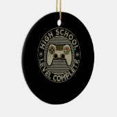 High School Level Complete Graduation Keramisch Ornament (Rechts)