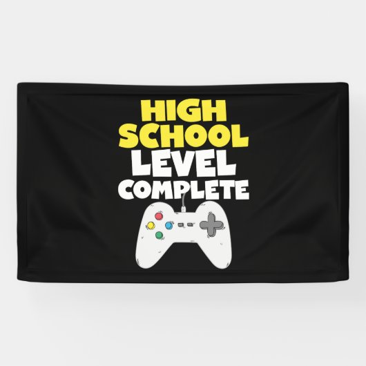 High School Level Complete Graduation Spandoek (Horizontaal)