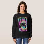 High School Level Unlocked Tie Dye Back To School  Trui (Voorkant volledig)