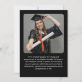 High School Modern Graduation Aankondiging (Achterkant)