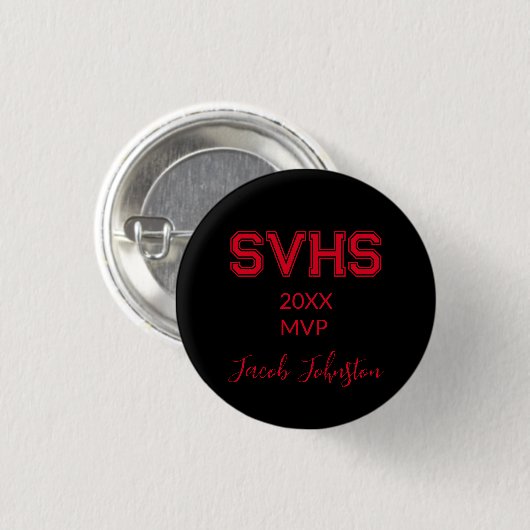 High School MVP Button Pin (Voorkant /achterkant)