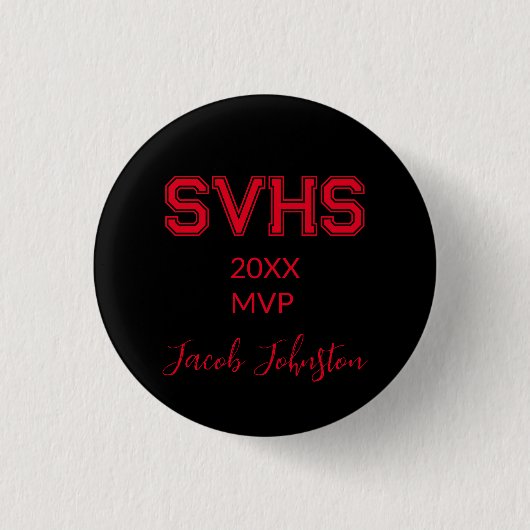 High School MVP Button Pin (Voorkant)