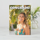 High School or College Graduation Party Kaart (Staand voorkant)