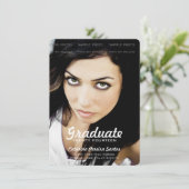 High School Photo Afstuderen 2014 Afstuderen Mint Aankondiging (Staand voorkant)