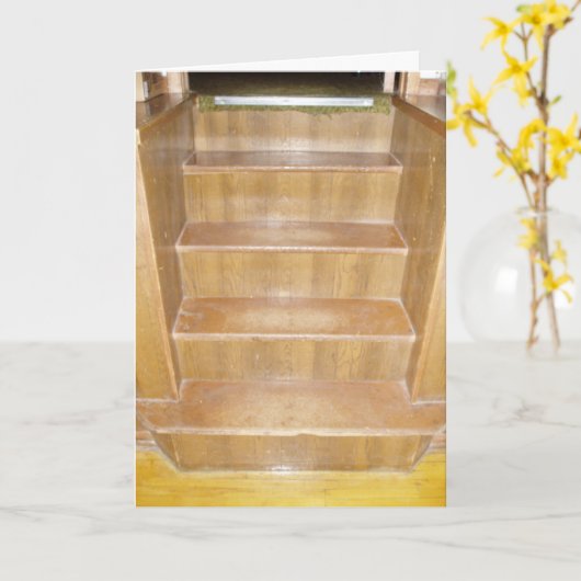 "HIGH SCHOOL Podium Trap" Beterschap Kaart (Gele Bloem)