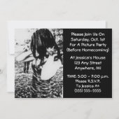 High School Pre Dance Afbeelding Party Kaart (Achterkant)