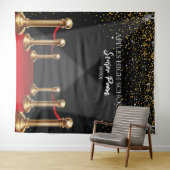 High School Prom Achtergrond Hollywood Red Carpet Wandkleed (In Situ (horizontaal))