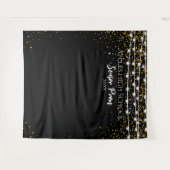 High School Prom Achtergrond sterrennacht sterrens Wandkleed (Voorkant (horizontaal))