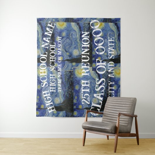 High School Reunion 2024 Verjaardag Vakantie Wandkleed (In situ)