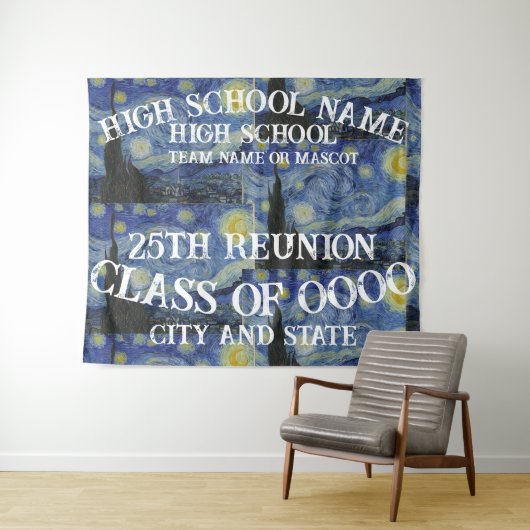 High School Reunion 2024 Verjaardag Vakantie Wandkleed (In Situ (horizontaal))