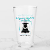 High School Reunion - aangepaste naam zwart pastel Glas (Voorkant)