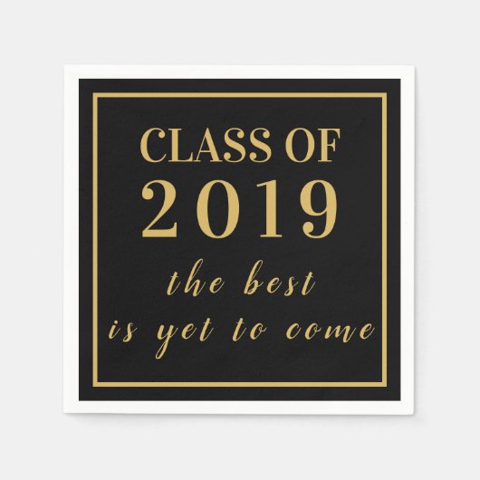 High School Reunion Afstuderen Klasse 2019 Servet (Voorkant)