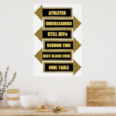 High School Reunion Arrow Props Kit Pos Poster (Keuken)