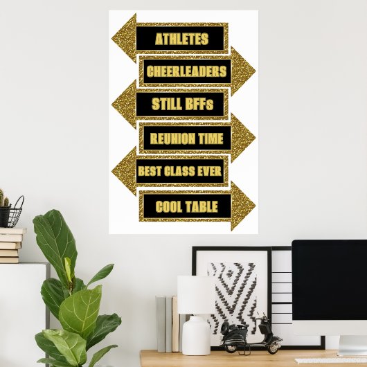 High School Reunion Arrow Props Kit Pos Poster (Thuiskantoor)