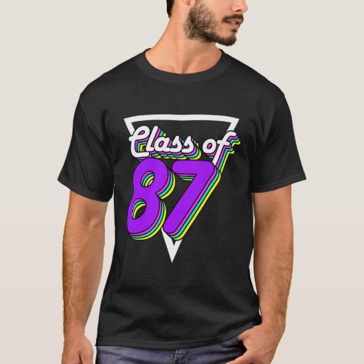 High School Reunion Class van 1987 87 32 Jaar Gift T-shirt (Voorkant)
