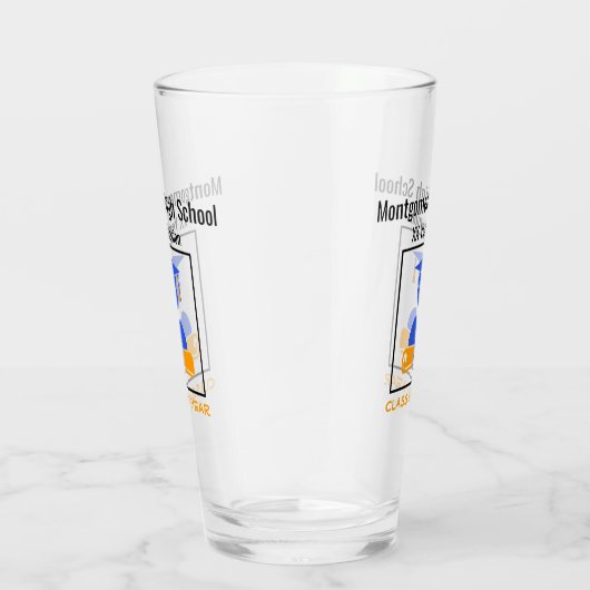 High School Reunion Custom Blue-Sinaasappel Glas (Rechts)