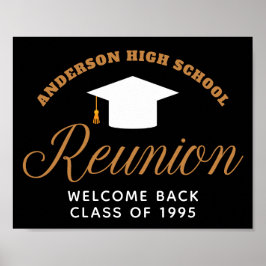 High School Reunion Party Custom Alumni Welkom Poster
