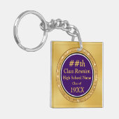 High School Reunion Souvenirs, speciaal gepersonal Sleutelhanger (Voorkant Links)
