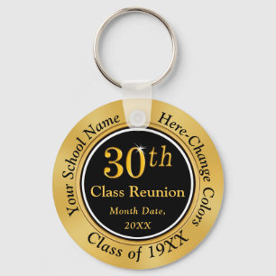 High School Reunion voor zwarte en gouden scholen  Sleutelhanger