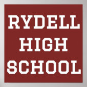 High School Rydell Poster (Voorkant)