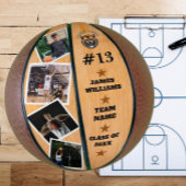 High School Senior Afstuderen met aangepaste foto' Basketbal