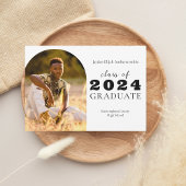 High School Senior Arch One-Photo Afstuderen Aankondiging