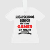High School Senior Gamer Ornament (achterkant)