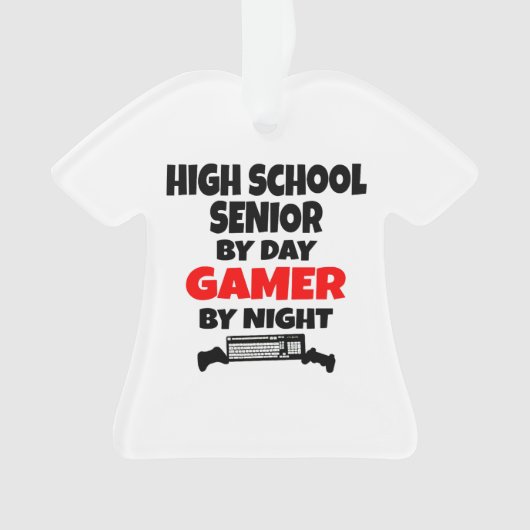 High School Senior Gamer Ornament (voorkant)