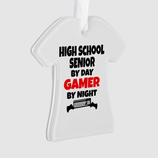 High School Senior Gamer Ornament (voorkant)