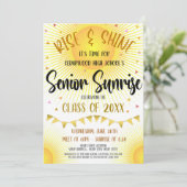 High School Senior Sunrise Event Uitnodiging (Staand voorkant)