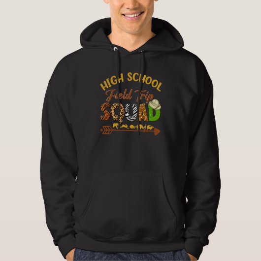 High School Students School Zoo Field Trip Squad M Hoodie (Voorkant)