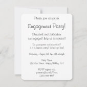 High School Sweethearts Engagement Party Kaart (Achterkant)