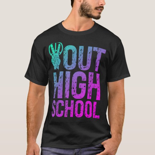 High School voor vrede in de middelbare school T-shirt (Voorkant)