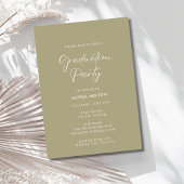 High School Wildbloemen Fotoafstudeerfeest Kaart