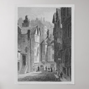High School, Wynd, Edinburgh gegraveerd door Poster