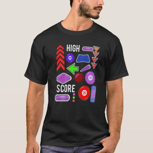 High Score Pinball T-shirt (Voorkant)