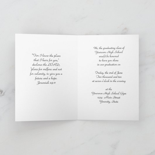 high shool graduation uitnodiging (Binnen)