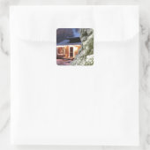High Sierra Vakantie Vierkante Sticker (Tas)