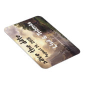 High Sierras Waterfall Vista Datum opslaan Magneet (Rechterzijde)