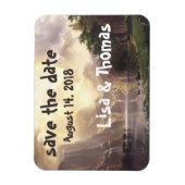 High Sierras Waterfall Vista Datum opslaan Magneet (Verticaal)