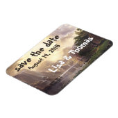 High Sierras Waterfall Vista Datum opslaan Magneet (Linkerzijde)