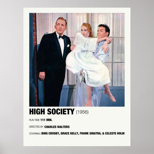 High Society 1956 Alternative Film Poster (Voorkant)
