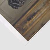 High society vrouw in 1900 met een zwarte jurk tissuepapier (Detail)