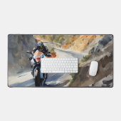 High-Speed avontuur in een levendig berglandschap Bureaumat (Keyboard & Muis)